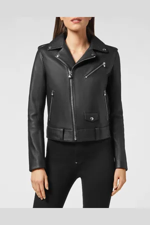 Philipp Plein Leder Biker-Jacke