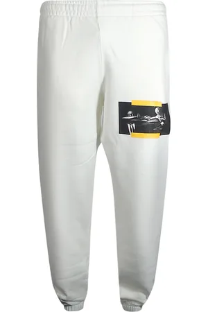 OFF-WHITE Caravaggio Painting Shorten Logo Weiße Jogginghose
