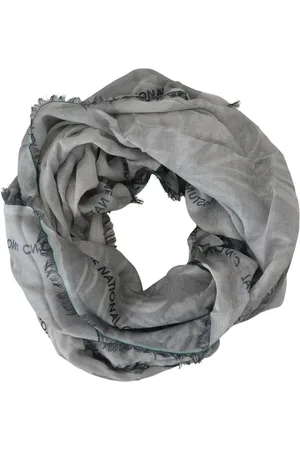 Costume National Print Schal Foulard Fransen Schal