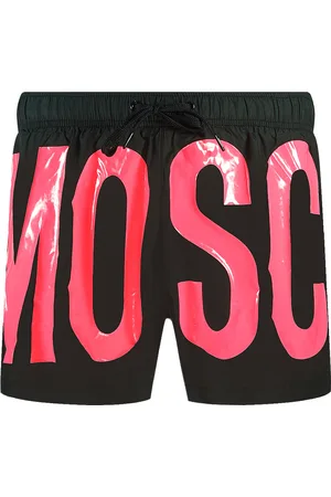 Moschino Große Rosa Logo Schwimmen Shorts