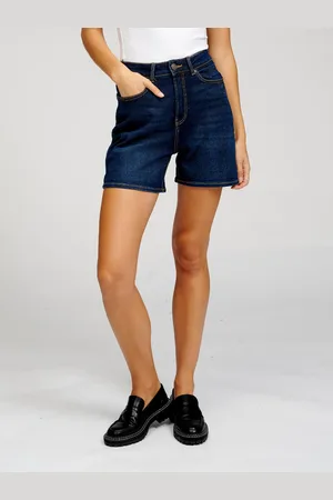 TeeShoppen Die Original Performance Denim Shorts - Dunkelblauer Denim