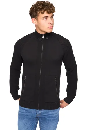 Crosshatch "Birchin" Pullover Durchgehender Reißverschluss für Herren