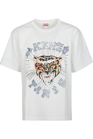 Kenzo Drawn Tiger T-Shirt mit gedrucktem Logo in