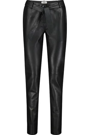 Thompson & Tyrell Lederhose Slimfit Black
