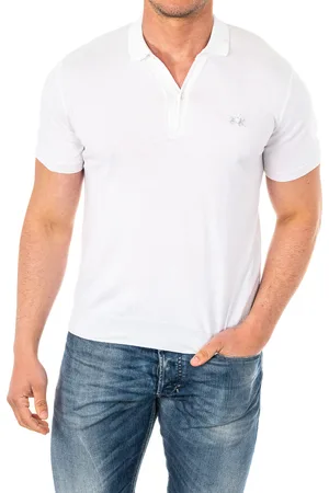 La Martina Kurzärmeliges Poloshirt mit klassischem Schnitt und Reverskragen HMSA01 für Herren