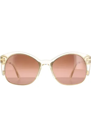 Serengeti Semi Rimless Womens Champagne Polarized Drivers Gradient Vinita