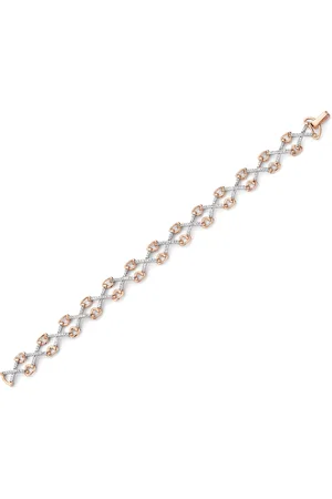 ORPHELIA Damen-Armband aus 925er Sterlingsilber, Rosé, ZA-7212