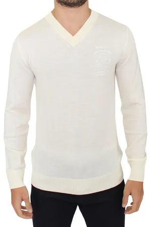ERMANNO SCERVINO Pullover aus Wollmischung mit V-Ausschnitt