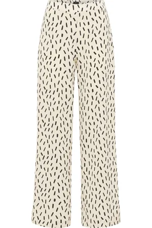 Dreimaster Stoffhose Damen wollweiß schwarz