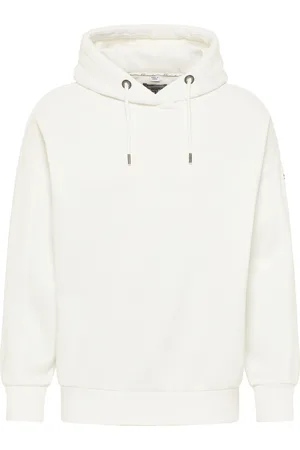 Dreimaster Kapuzensweater Herren Wollweiss
