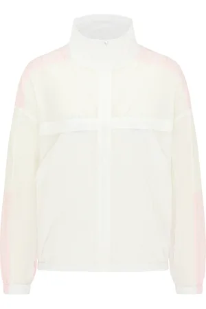myMo Windjacke Damen Weiss Rosa