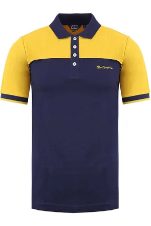 Ben Sherman Farbblock Herren /Gelb Poloshirt