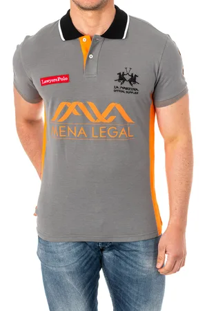 La Martina Kurzärmeliges Herren-Poloshirt mit Reverskragen 2MPU36
