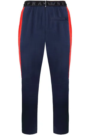 Supra Stretch Taille Graphic Logo Navy Green Mens Trackhose 102554 320