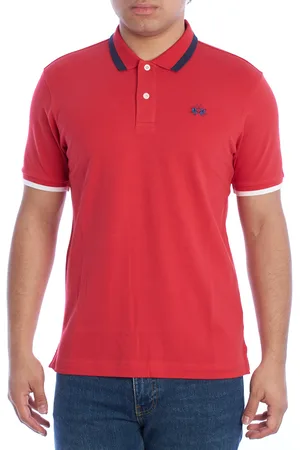 La Martina Slim Fit Kurzarm-Polo YMP006-PK001 Herren