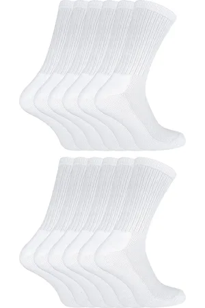 Sock Snob 12 Paar Multipack Kinder Bambus Sport Socken | Socken Snob | Weiche atmungsaktive Crew Athletic Running Socken | Ideal Socken für PE & Sport Tag