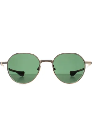 DITA EYEWEAR Rund Unisex Weiß Silber G-15 Grün Vers One