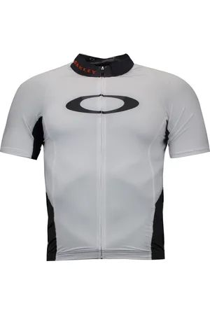 Oakley Jawbreaker Road Jersey Cycling Reißverschluss T -Shirt White - Herren