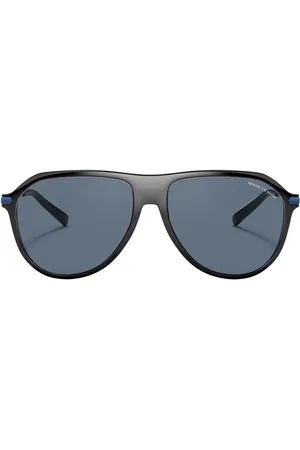 Armani Exchange Sonnenbrille mit blauen Glasern und schwarzen Glasern