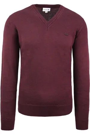 Lacoste Wollmenschen Burgundpullover