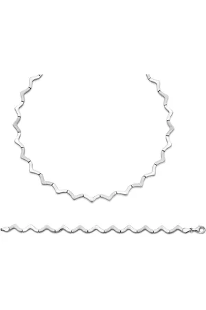 ORPHELIA Damen 925 Sterling Set: Kette + Armband - SET-040