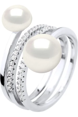 Diadema Ring DUO Perlen Süßwasser 7 und 9 mm Schmuck 925