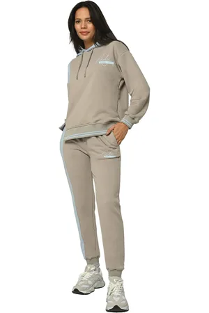 Tom Barron Damen Bedruckter gerippter Trainingsanzug-Set Lady Boss