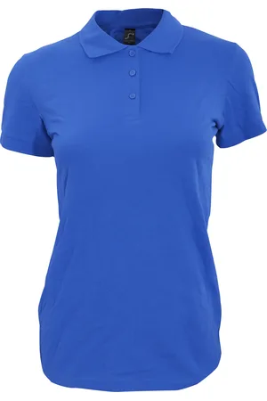 Sols Womens/Ladies Perfect Pique Kurzarm-Poloshirt (Königsblau)