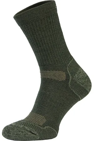 COMODO Chaussettes Sport Compression Homme Femme | Bas Running - 1 Paire - Vert Kaki