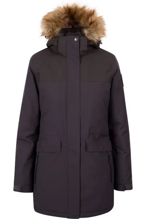 DLX Trespass Womens/Ladies Miranda Waterproof Jacket (Dunkelgrau)
