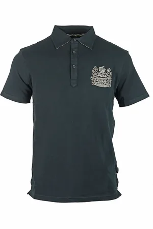 Aquascutum Aldis Logo Schwarzes Poloshirt