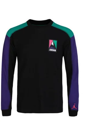 Nike Jordan Logo Crew Hals Schwarze Herren Utility Thermal Top CT3382 010