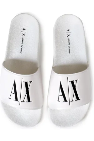 Armani Exchange Print Round Toe Pantoffeln in