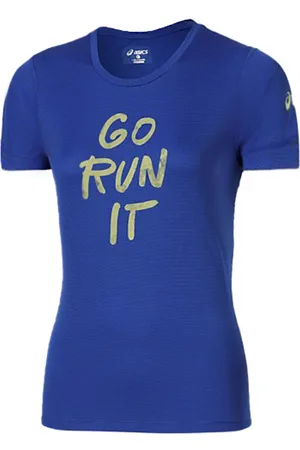 Asics Motion Dry Womens Blue Top