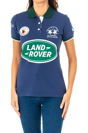 La Martina Kurzarm-Poloshirt mit Reverskragen für Damen 2WP163