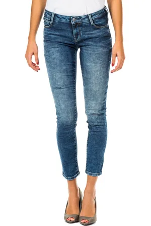 Met Lange Jeanshose mit schmal geschnittenem Saum 10DB50282 woman