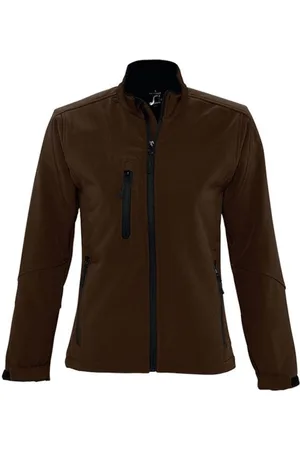 Sols Womens/Ladies Roxy Soft Shell Jacket (atmungsaktiv, winddicht und wasserabweisend) (Dark Chocolate)