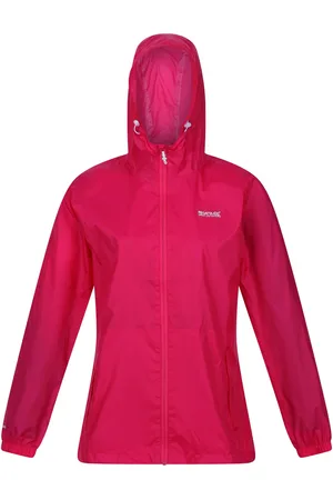 Regatta Damen Regenjacke Pk It Jkt III mit Kapuze, wasserfest (Pinker Trank)