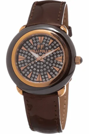 Folli Follie Damenuhr Quartz Grau Pink Gold