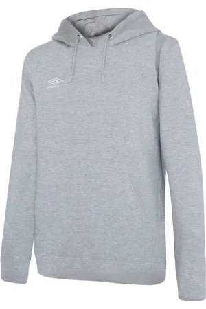 Umbro Damen/Damen Club Leisure Hoodie (Graumeliert/Weiß)