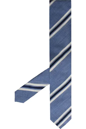 Hackett Gedruckte Neuheit Streifen Herren Blaue Krawatten