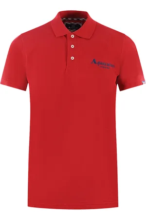 Aquascutum London Klassisches rotes Poloshirt