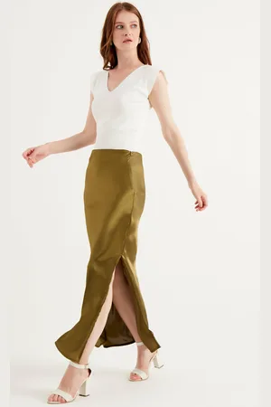 HERITA Langer Satin-Rock