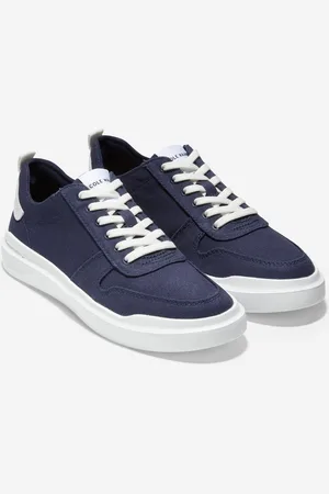 Cole Haan Grandpro Rally CA Baumwollmischung Frauen Marineblau / Optisch Weiß Trainer