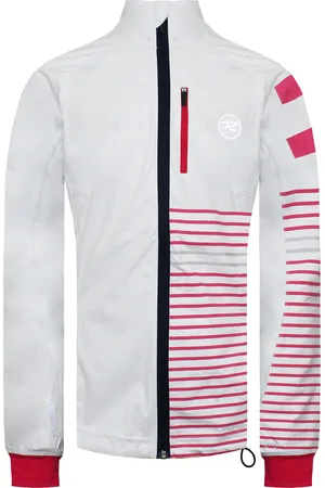 Rossignol Long Sleeve Reißverschluss auf weiß/roter Damen Ski Softshell Jacke rlfwj22 100