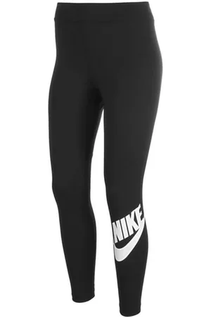 Nike Schwarze Leggings mit gro�em Swoosh-Logo von