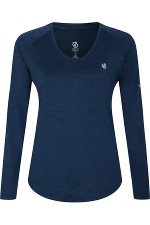 Dare 2B Damen Langarmshirt Discern (Dunkel-Jeansblau)