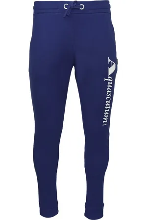 Aquascutum Marineblaue -Trainingshose mit Logo