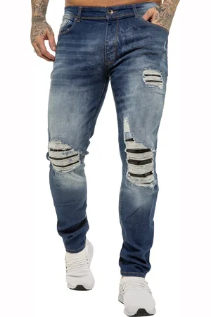 Enzo Herren Skinny Stretch Denim Jeans