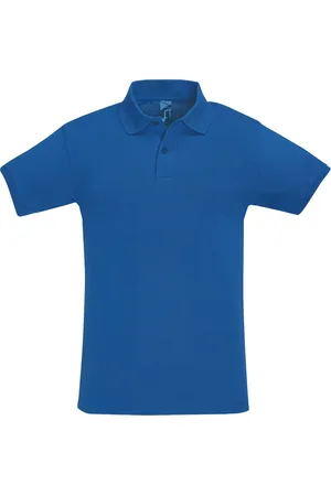 Sols Herren Perfect Pique Kurzarm-Poloshirt (Königsblau)